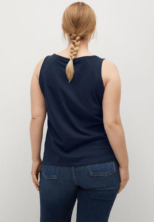 Violeta by Mango - Top yuzu8 - navy