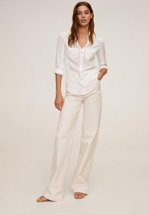 MANGO - Shirt planita7-n - white