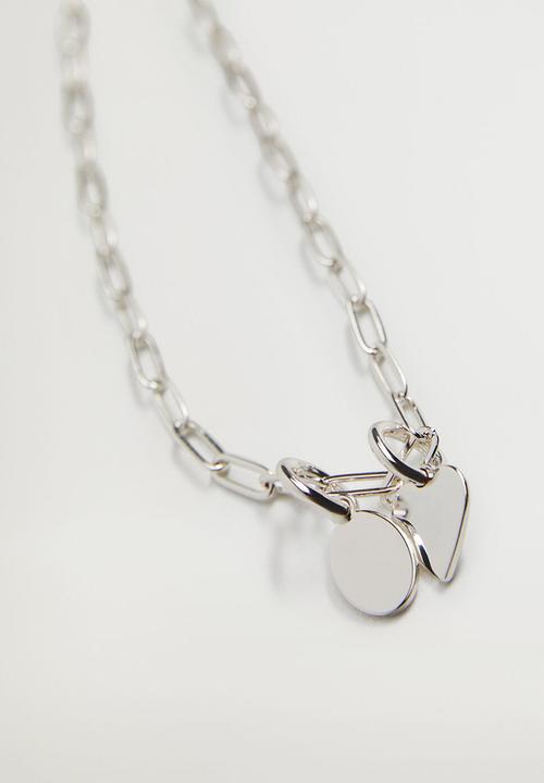 MANGO - Bolt necklace - silver