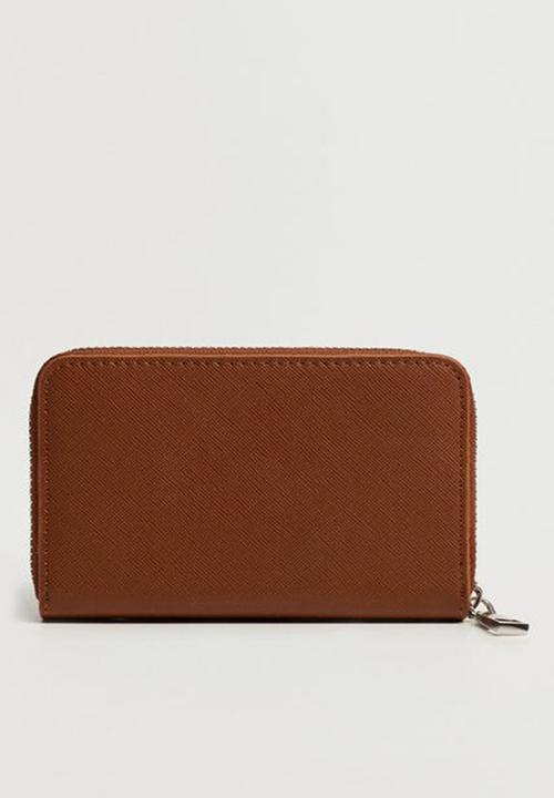 MANGO - Ruffled purse- brown