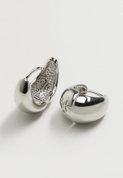 MANGO - Basics earrings - silver