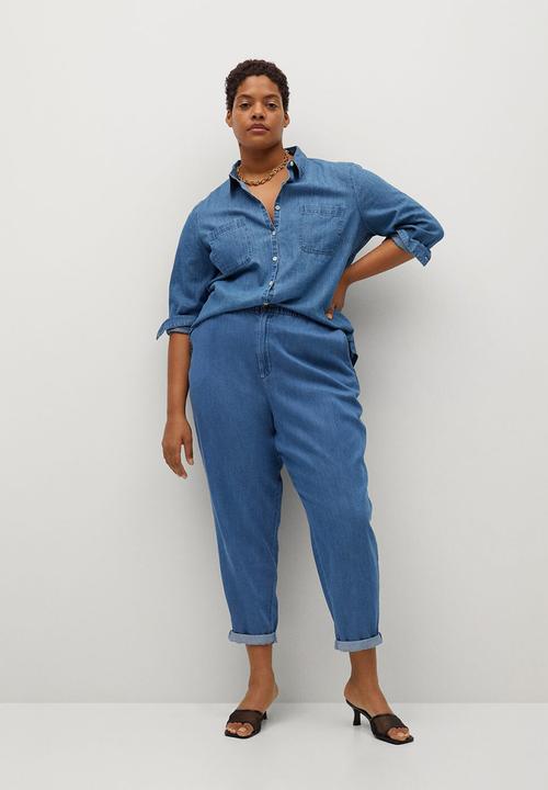 Violeta by Mango - Plus trousers nairobi - blue
