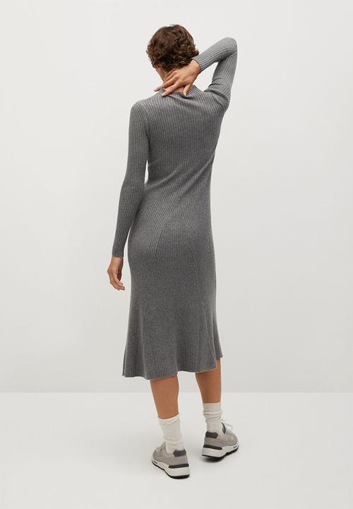 MANGO - Dress flus - grey