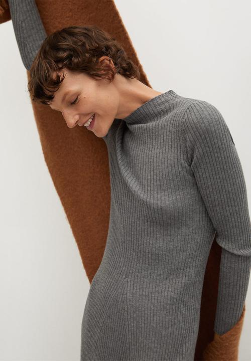 MANGO - Dress flus - grey