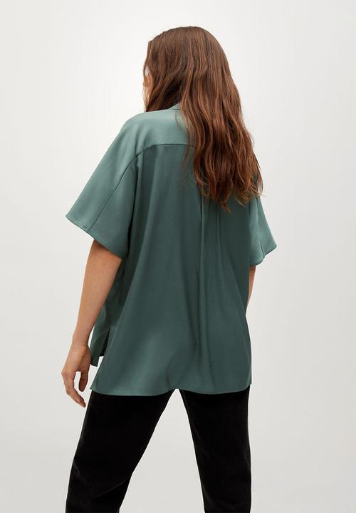 MANGO - Shirt marita - green