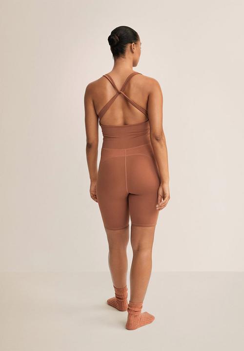 MANGO - Playsuit chiara - caramel 