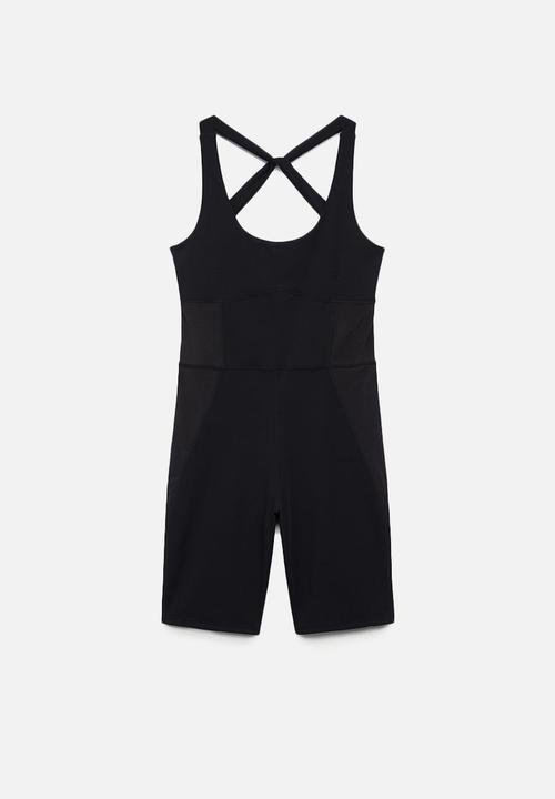 MANGO - Playsuit chiara - black