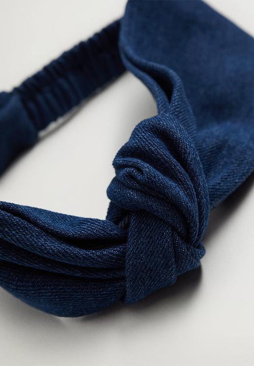 MANGO - Denim headband - blue