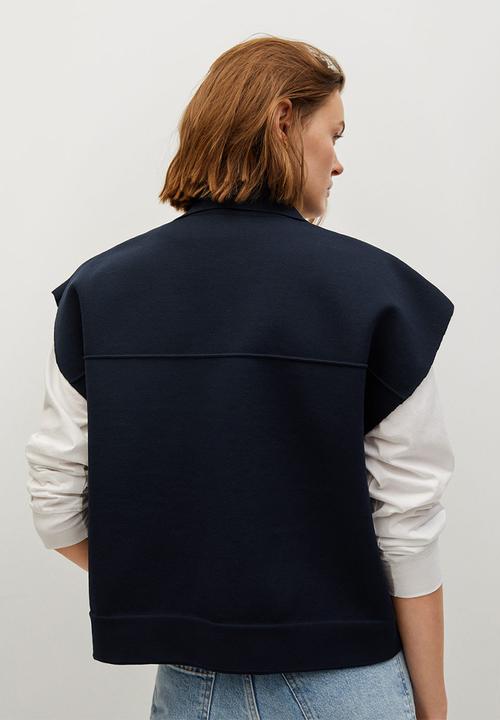 MANGO - Waistcoat boti - navy