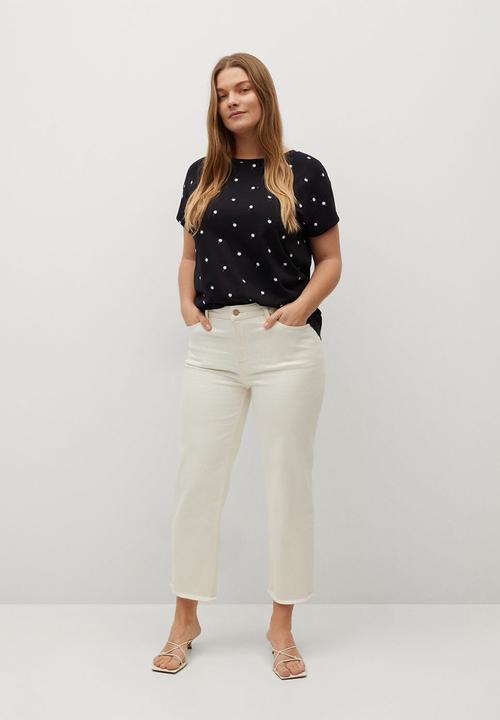Violeta by Mango - Plus T-shirt easypri - black