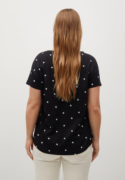 Violeta by Mango - Plus T-shirt easypri - black