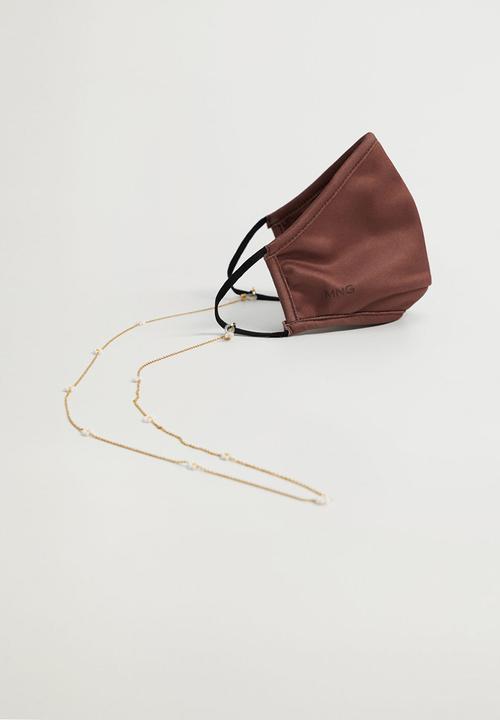 MANGO - Darla sunglass & mask necklace - gold
