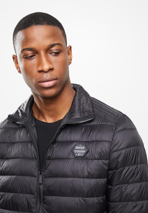 SOVIET - Romeo quilted puffer jacket - black