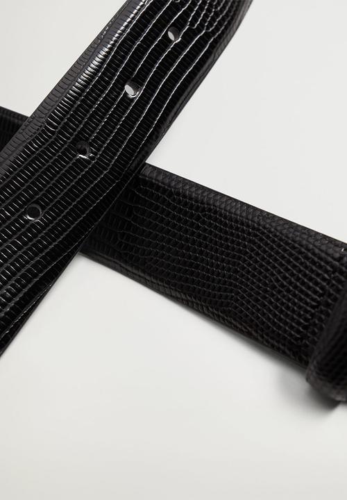 MANGO - Belt rothko - black