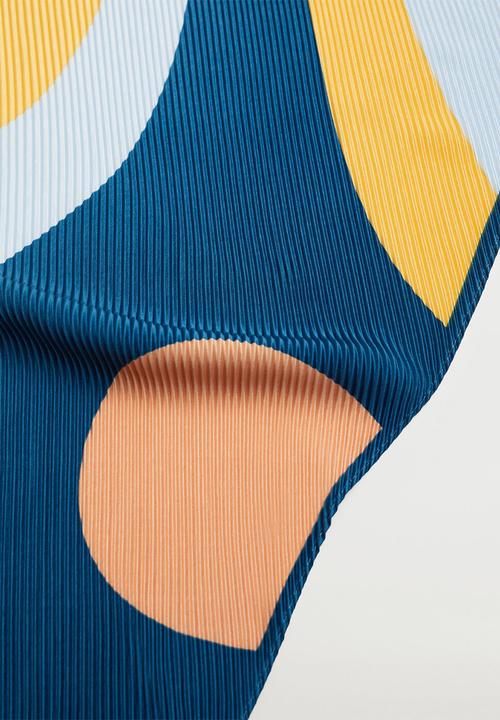 MANGO - Abstract neck scarf - multi