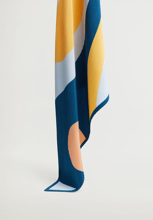 MANGO - Abstract neck scarf - multi