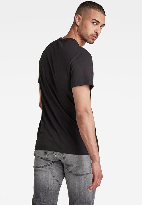 G-STAR - G-star r t short sleeve - black