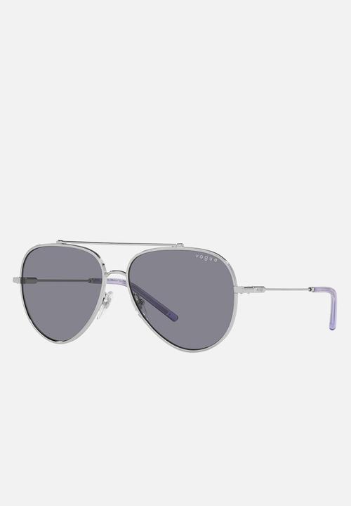 Vogue Eyewear - Vogue x mbb 0vo4212s 323/1 57 metal frame sunglasses - silver