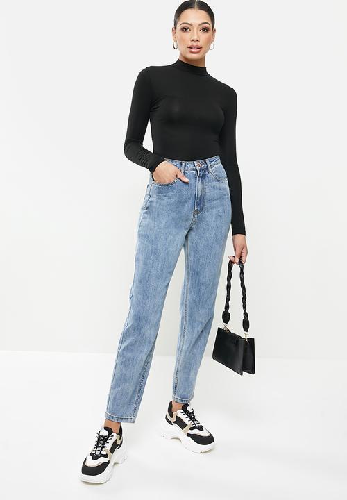 Missguided - Long sleeve turtle neck top - black