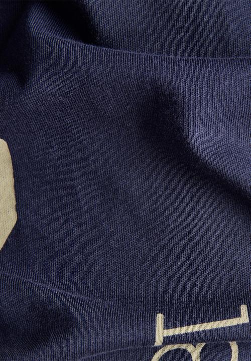 G-STAR - Graphics ao slim r tee  - navy