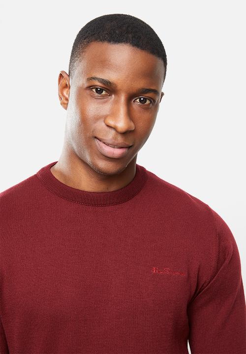 Ben Sherman - Crew knit - burgundy 