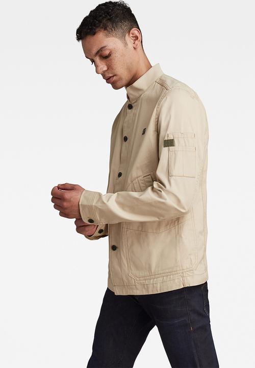 G-STAR - Worker ripstop utility indoor jacket - westpoint khaki