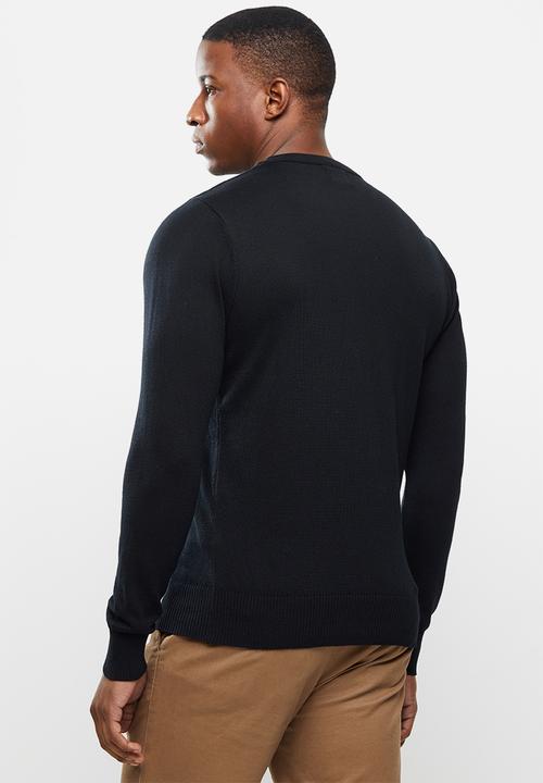 Ben Sherman - Crew knit - black