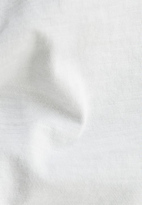 G-STAR - Graphic stitch detail tank - white