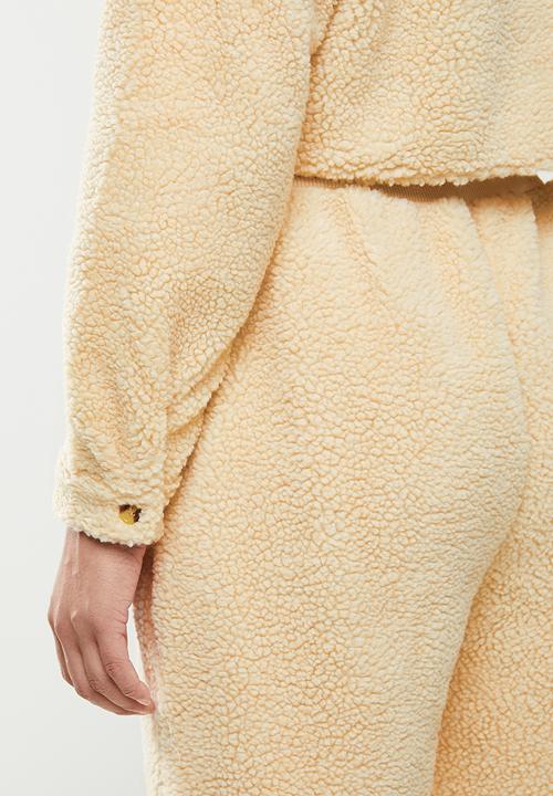 Missguided - Borg pocket detail jacket - brown