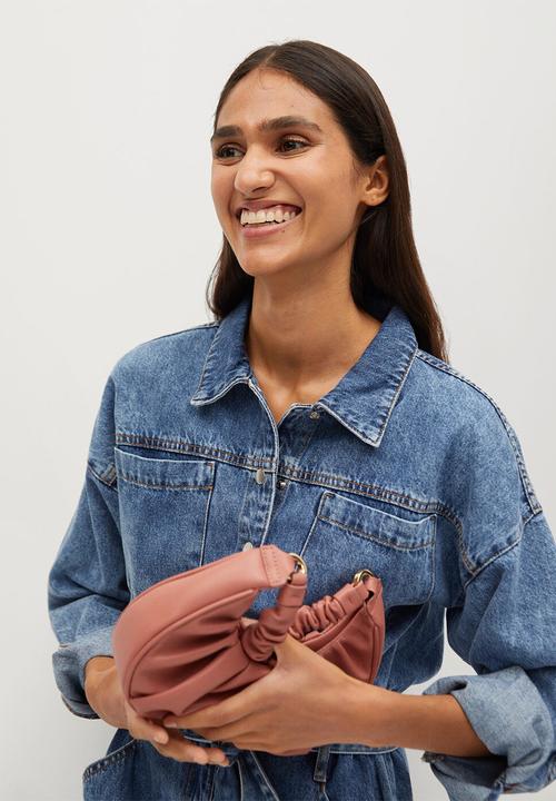 MANGO - Plie bag - pink