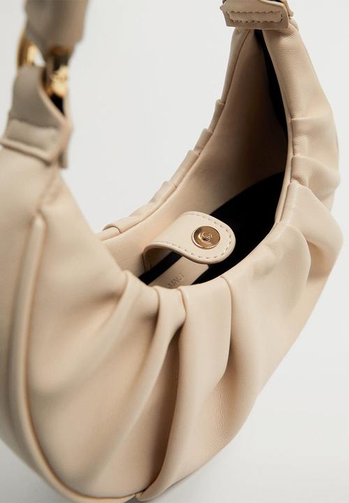 MANGO - Plie bag - cream 