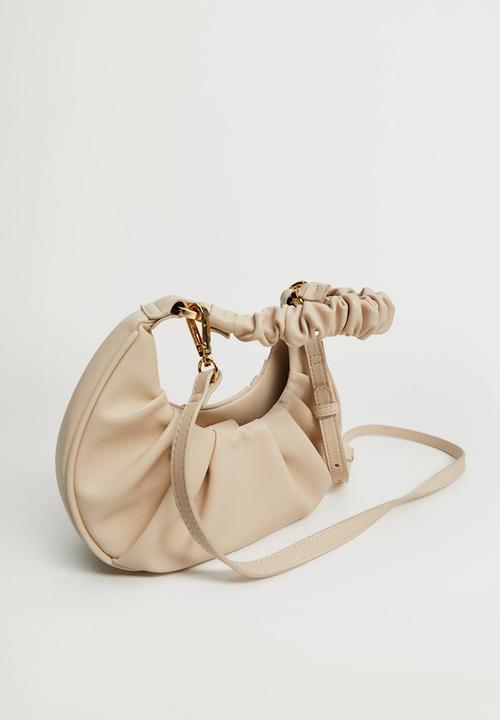 MANGO - Plie bag - cream 
