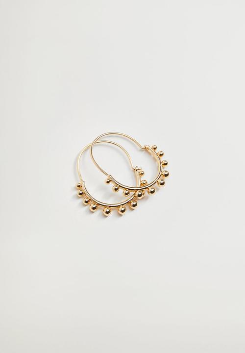 MANGO - Lupie earrings - gold