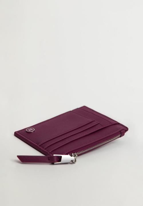 MANGO - Ruffled card holder - purple