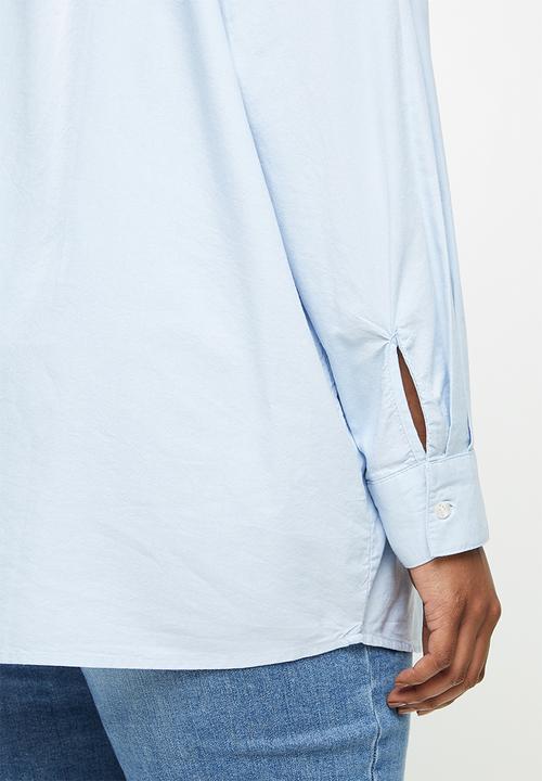 Cotton On - Curve preppy shirt - blue