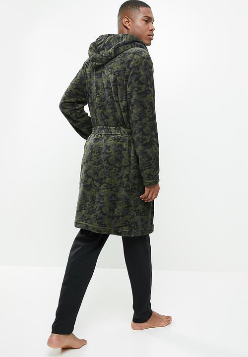 Brave Soul - Camo dressing gown - khaki