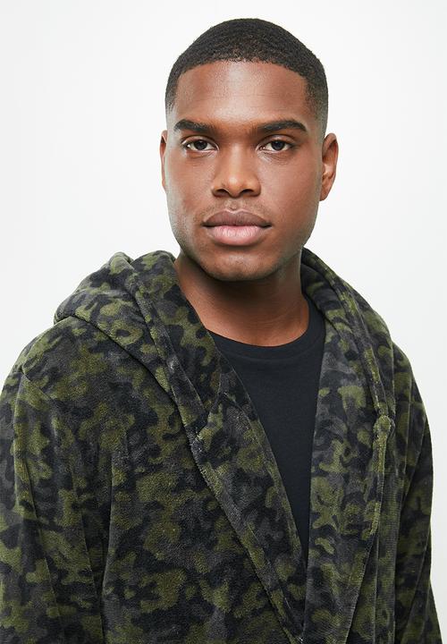 Brave Soul - Camo dressing gown - khaki