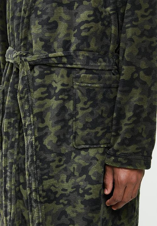 Brave Soul - Camo dressing gown - khaki