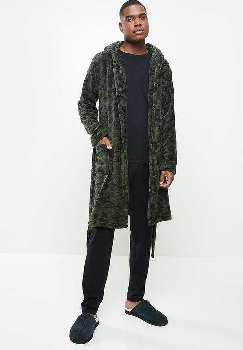 Brave Soul - Camo dressing gown - khaki