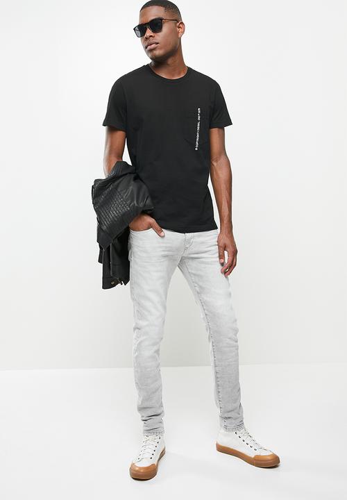 Diesel  - T -Rubin pocket T-shirt - black