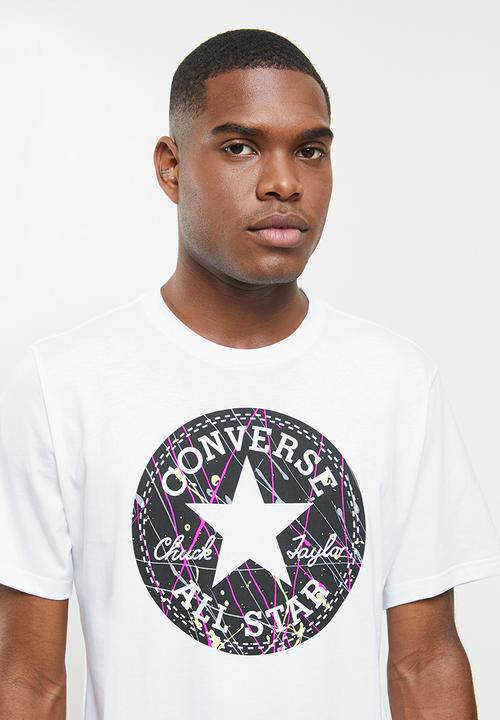 Converse - Splatter paint chuck taylor patch graphic tee - white