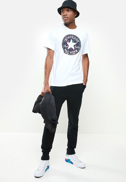 Converse - Splatter paint chuck taylor patch graphic tee - white