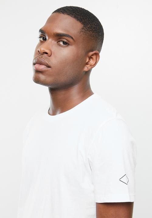 Replay - Replay side logo print tee - white