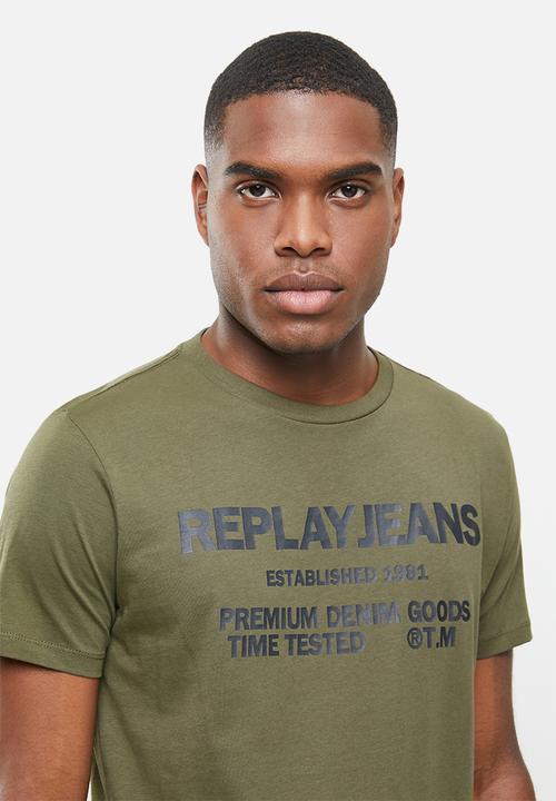 Replay - Replay jeans tee - olive