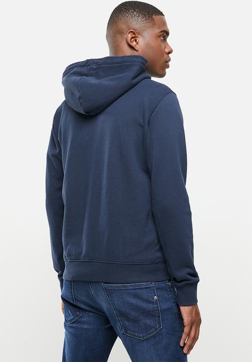 Replay - Replay zip thru hoodie - navy