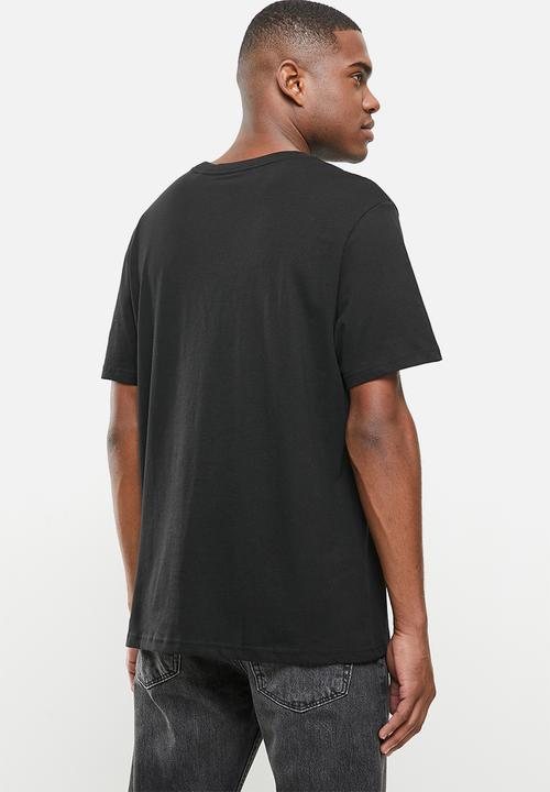 Factorie - Regular graphic T-shirt - black