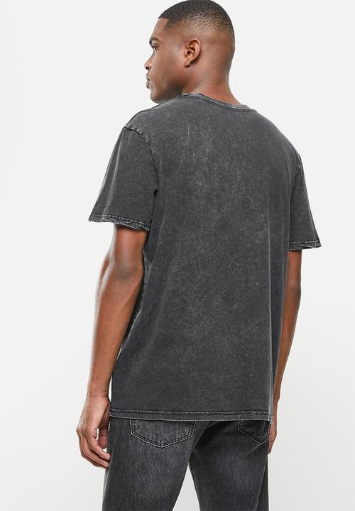 Factorie - Regular graphic T-shirt - black