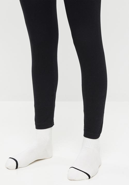 Missguided - Petite 2 pack leggings - black