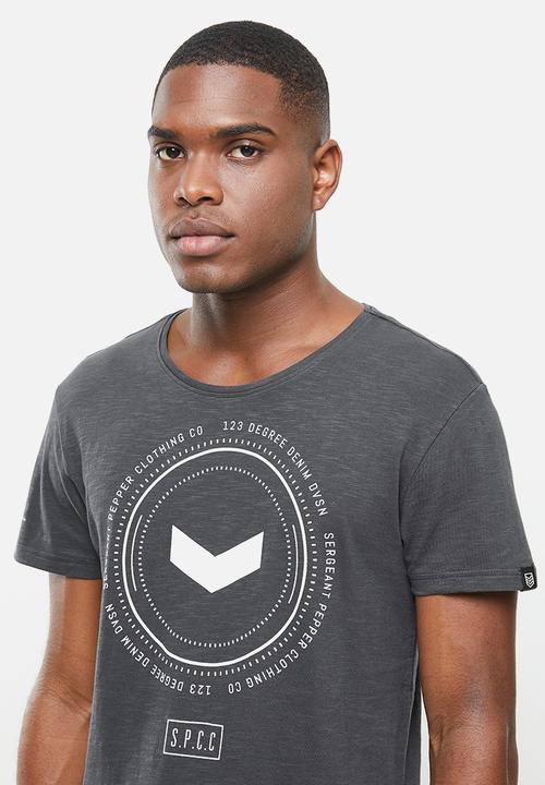 S.P.C.C - Rebel straight hem tee - charcoal