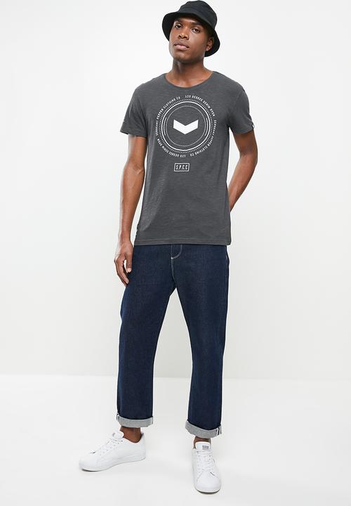 S.P.C.C - Rebel straight hem tee - charcoal